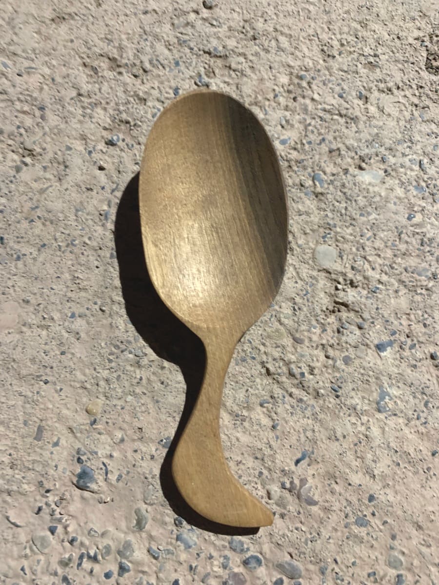  Hand Carved Spoon Walnut Wood Brown Morocco