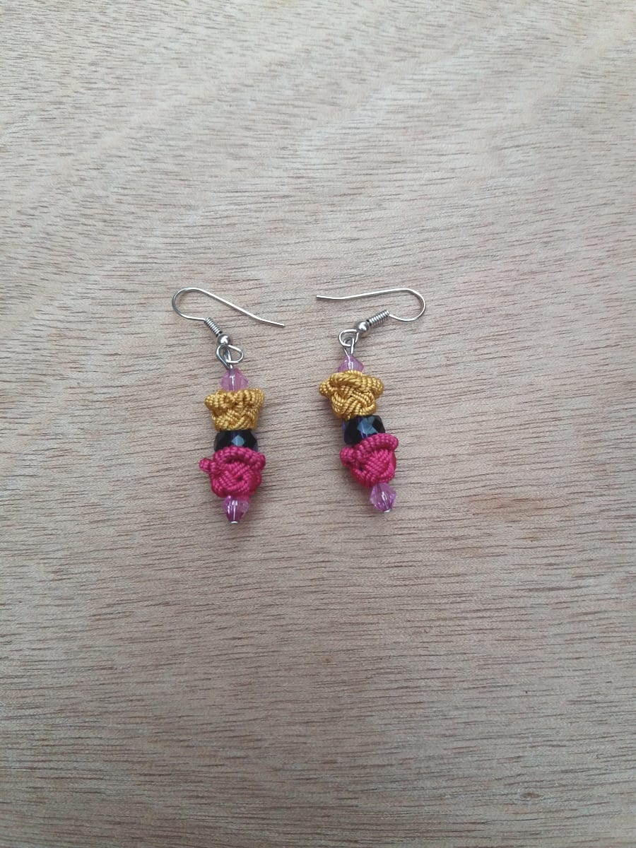 Multi Button Earrings