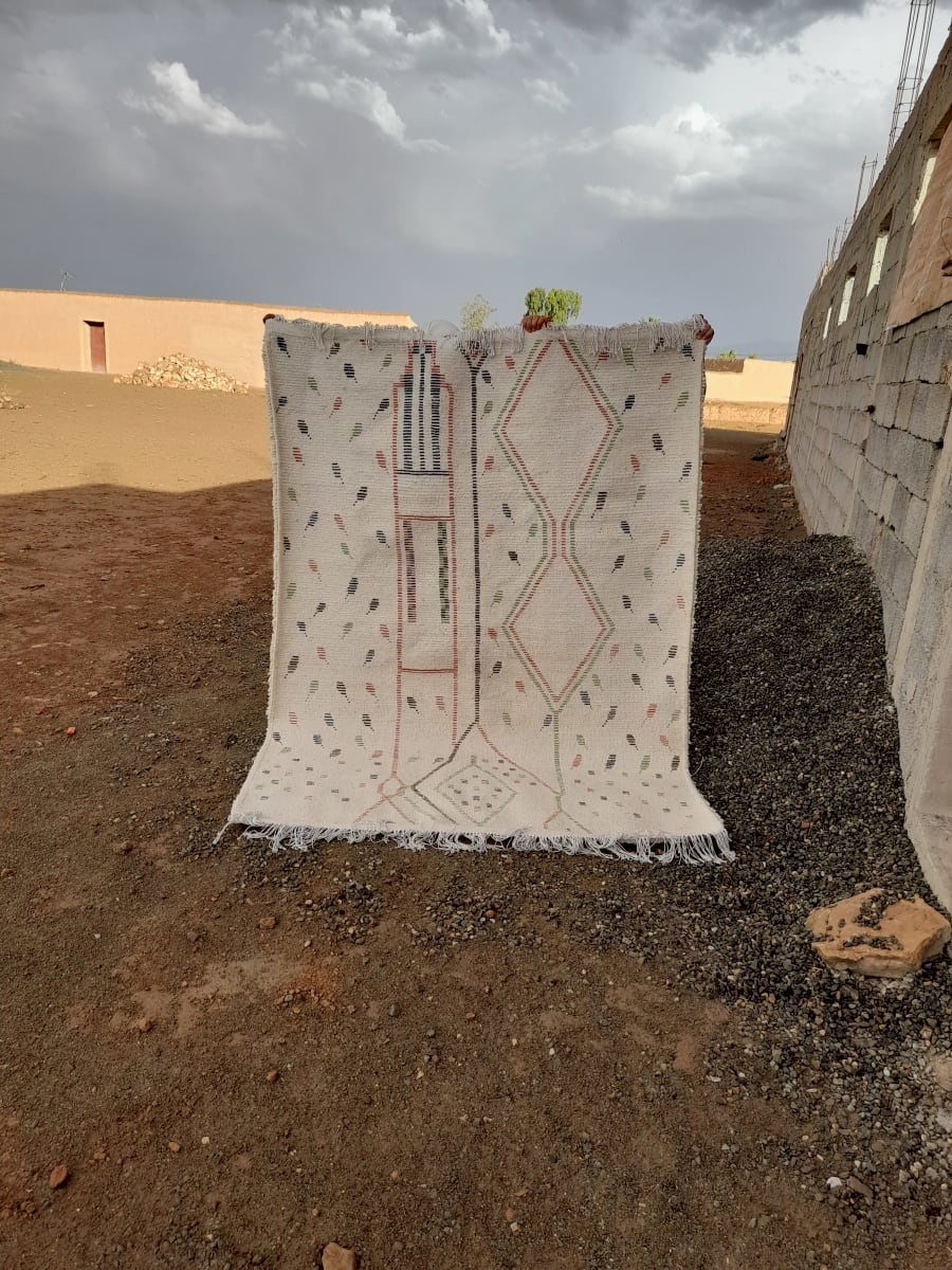  Rug   Green, Orange Morocco