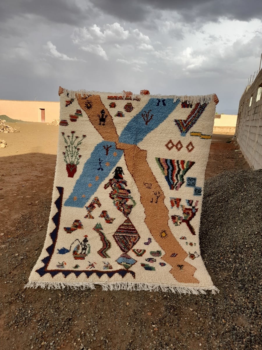  Rug   Colored Morocco