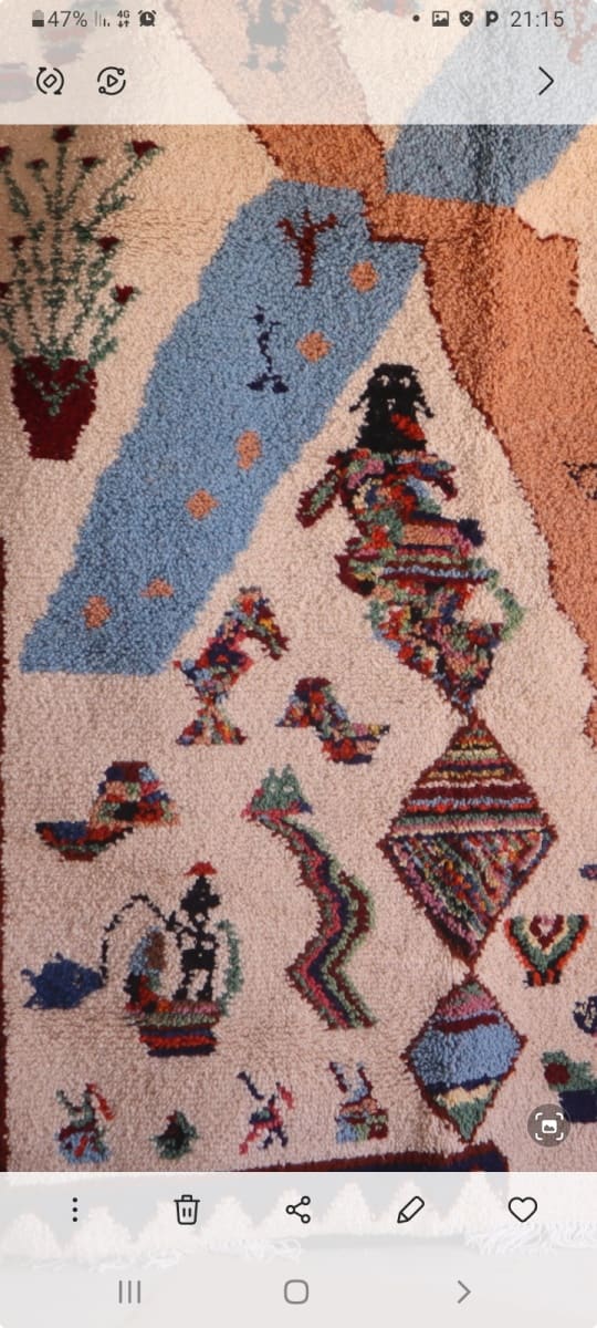  Rug   Colored Morocco