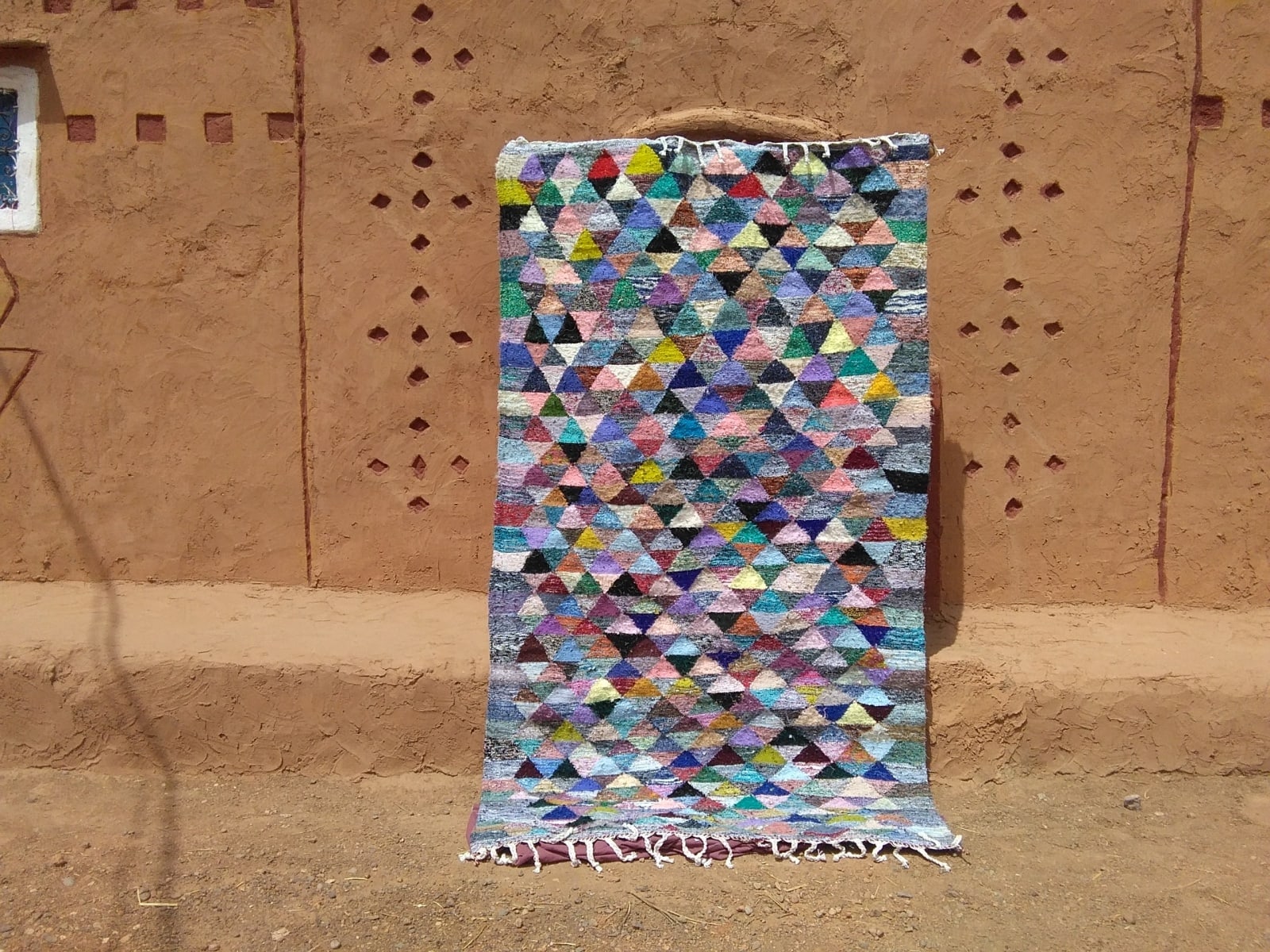  Boucherouite Up Cycled Thread  Colored Morocco