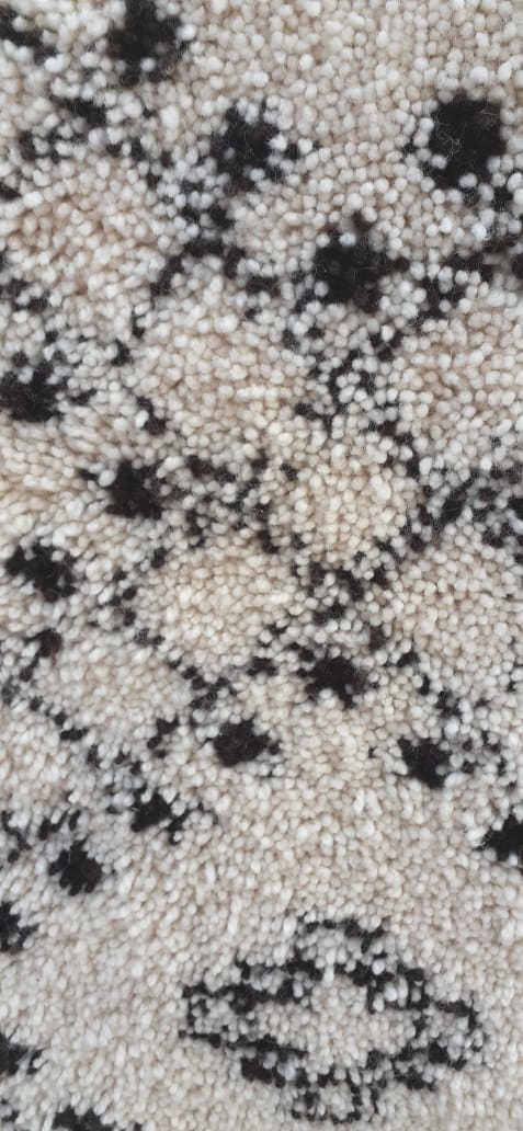  Pile Knot  Black, White Morocco