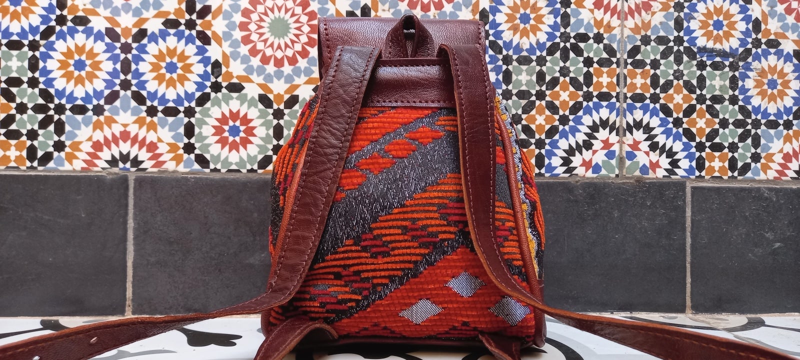  bag leather Colored Morocco