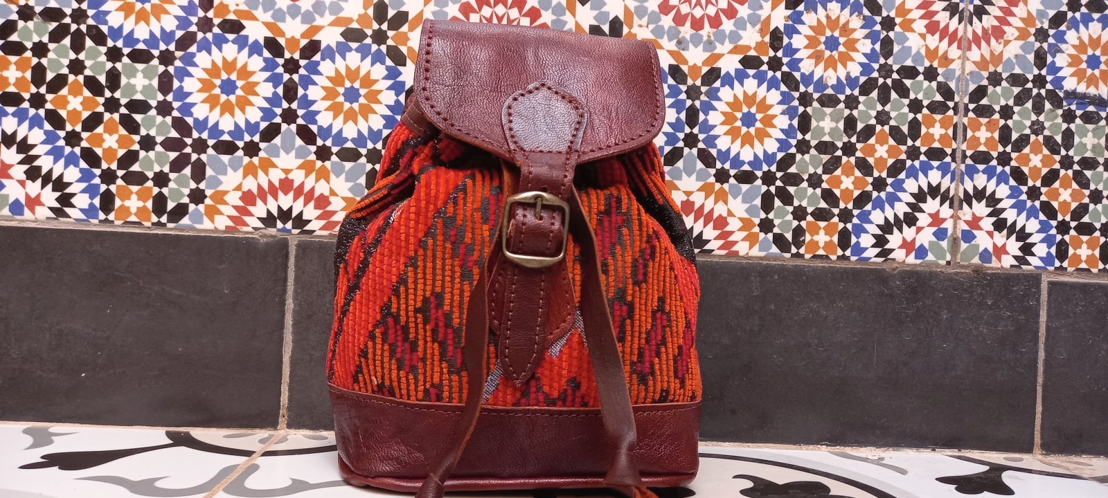  bag leather Colored Morocco