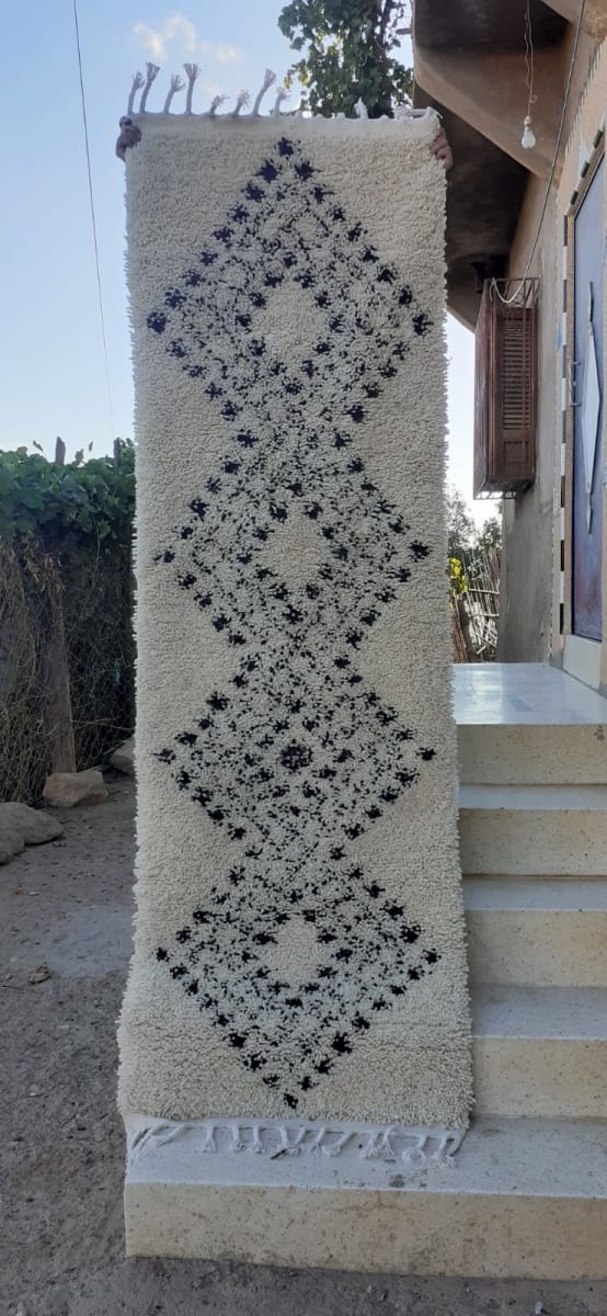 Pile Knot  Black, White Morocco