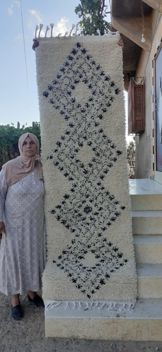 Pile Knot  Black, White Morocco