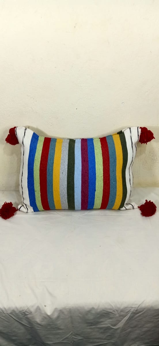  pillow Cotton and weft thread  Colored Morocco