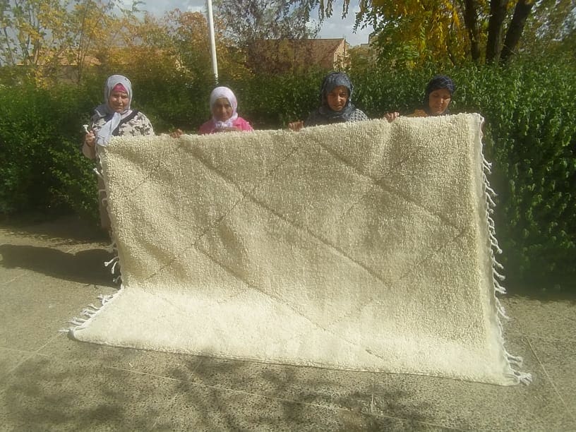  Carpet Assouf Tadout and Sda White Morocco