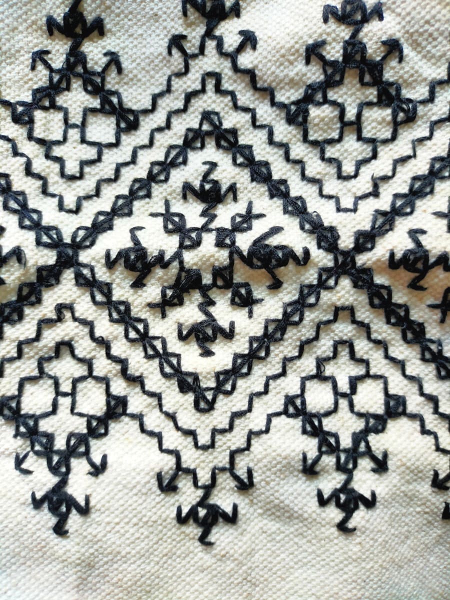 Handmade Embroidered Pillow