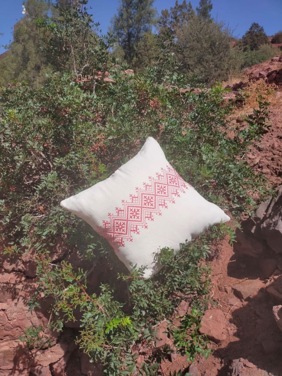 Handmade Embroidered Pillow