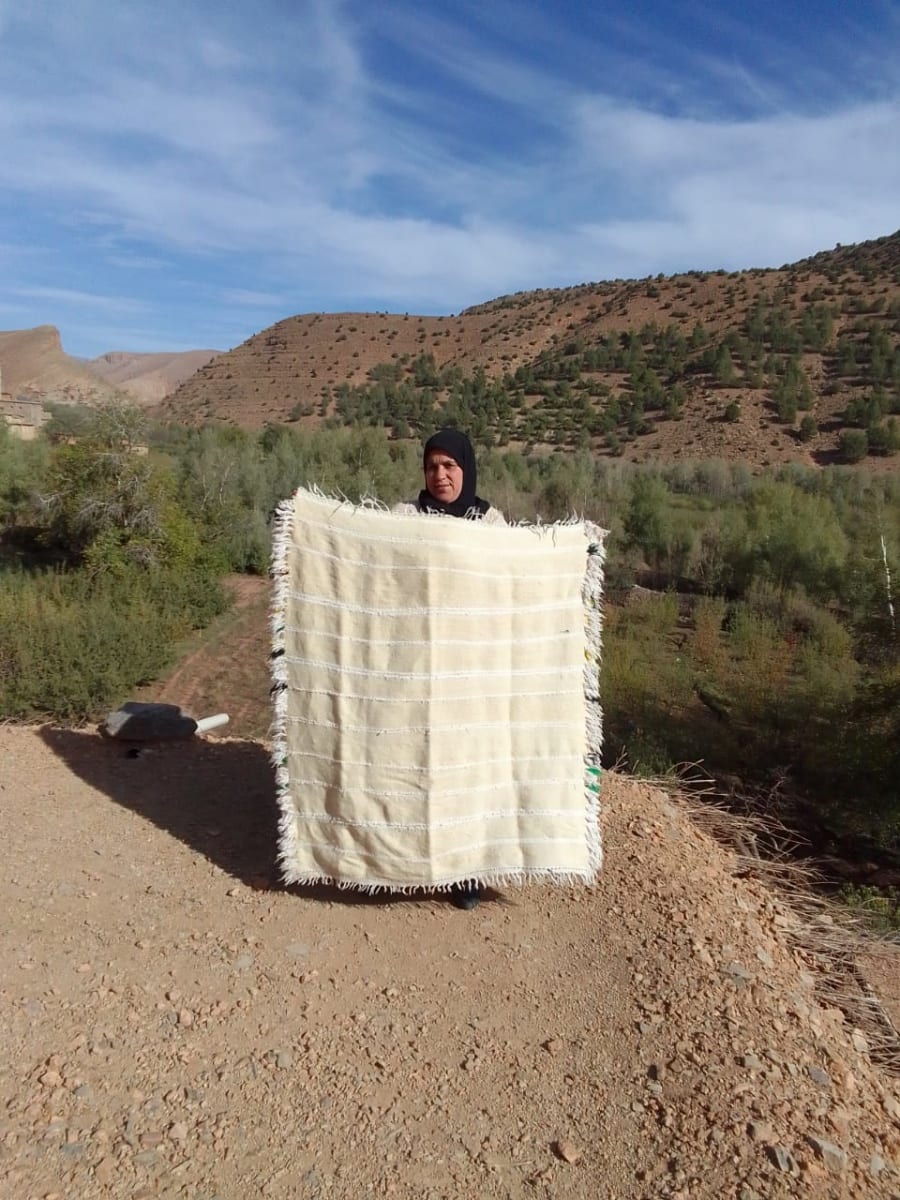  Hanbel blanket   White Morocco