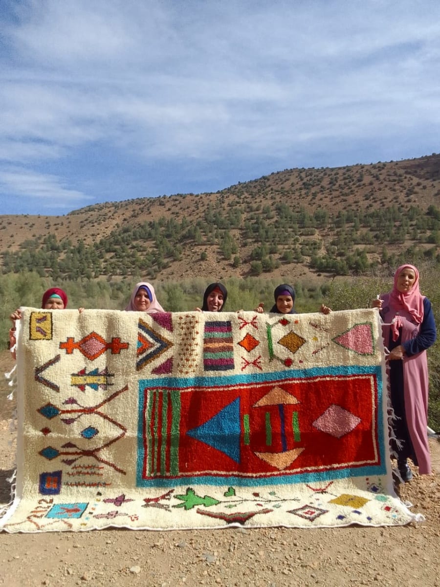  Rug  Colored Morocco