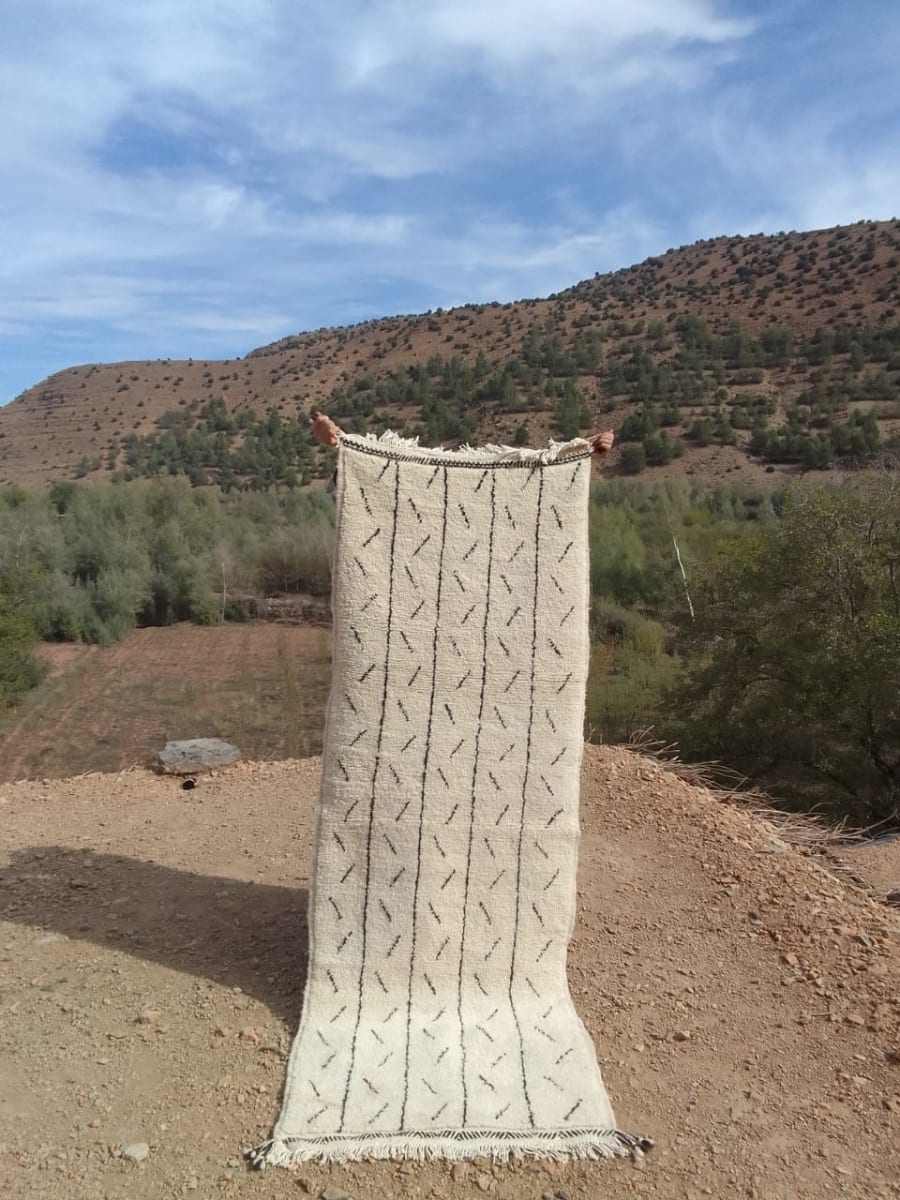  Rug  Black, White Morocco