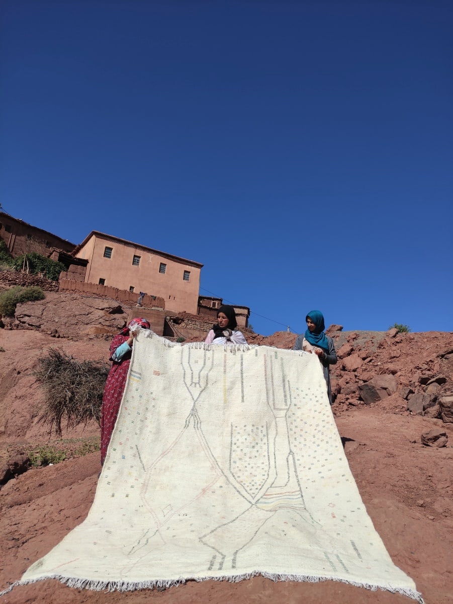  Azilal Rug Wool Colored Morocco
