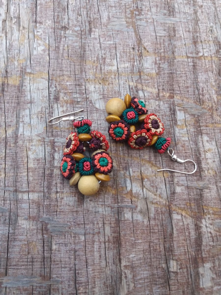 Multi Button Earrings