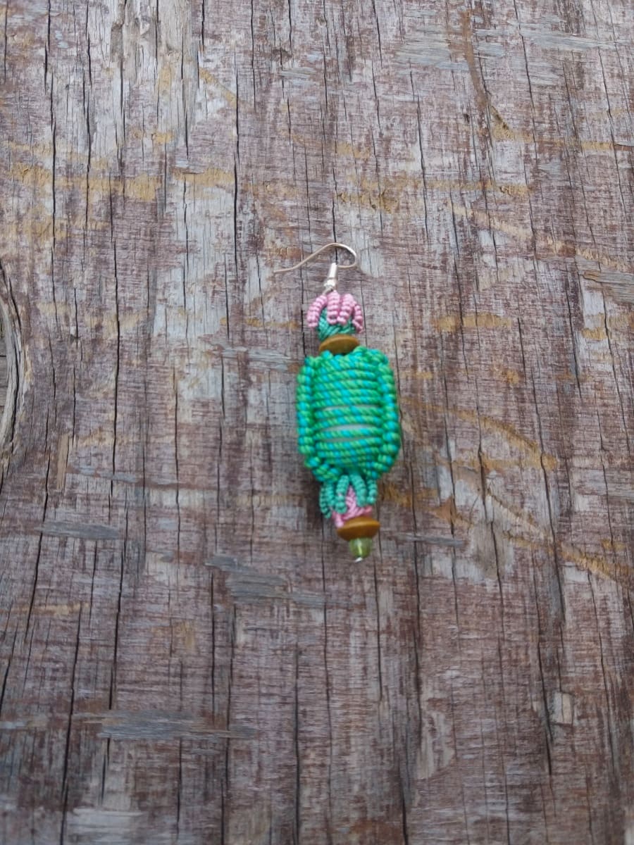 Ball and Button Earrings