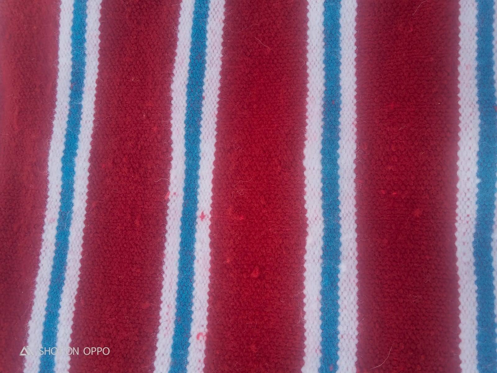  Flatweave  Red, Blue Morocco