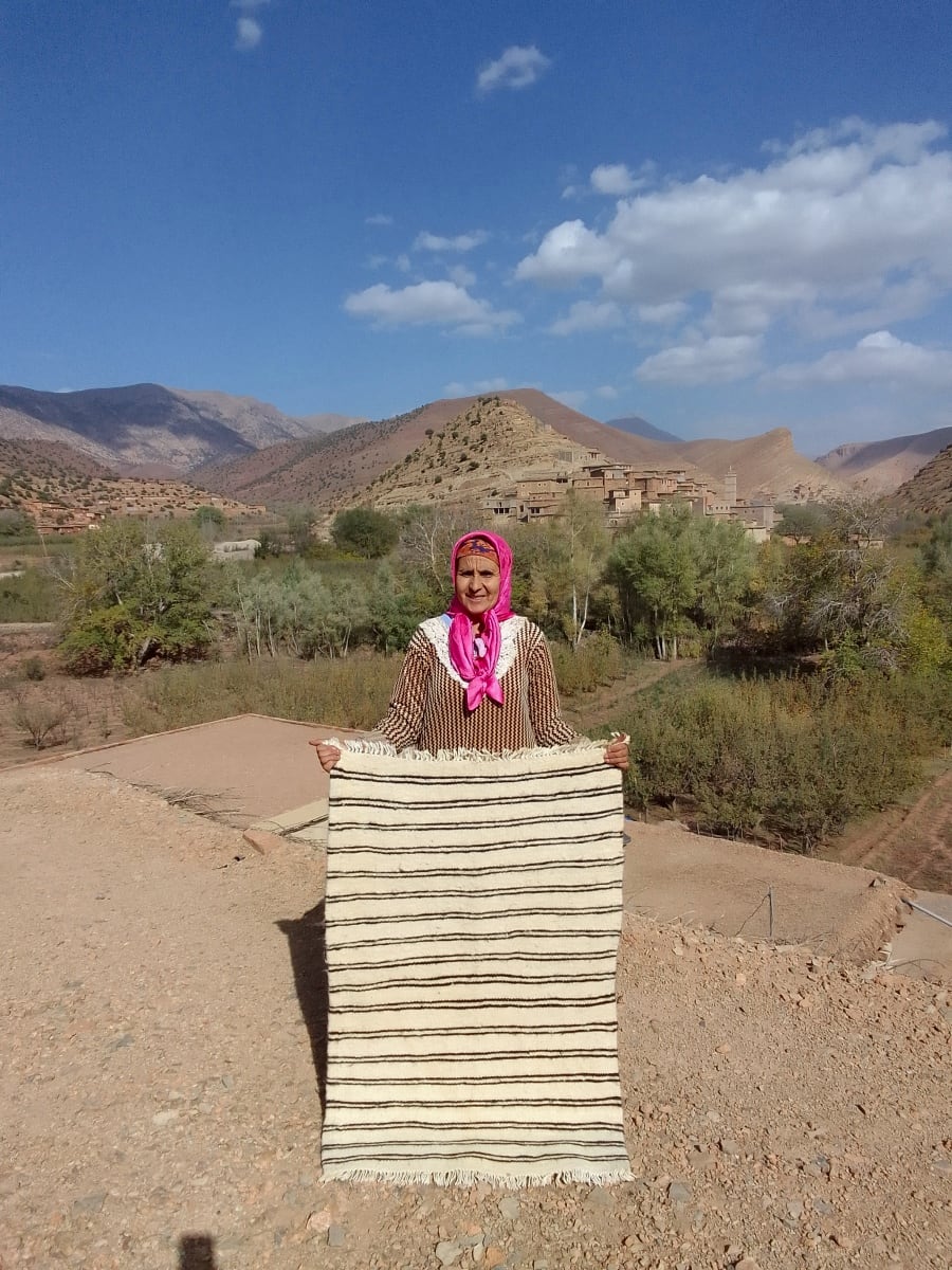  Hanbel blanket   Black, White Morocco