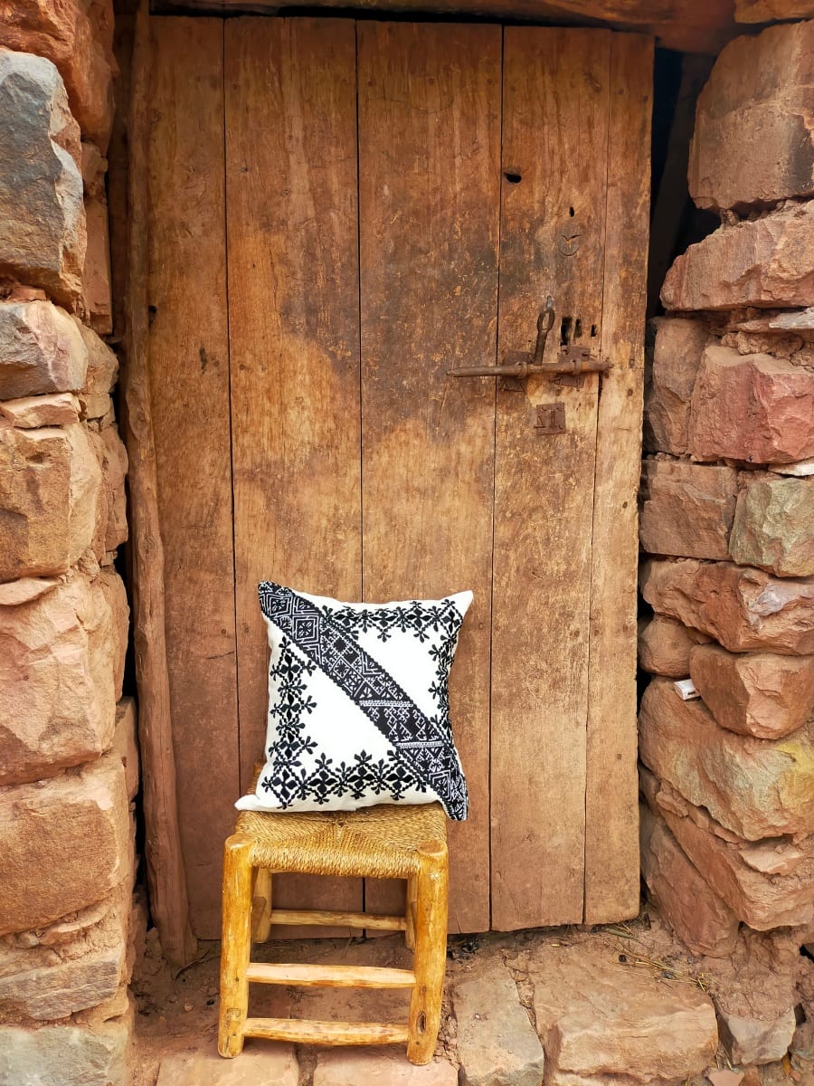 Handmade Embroidered Pillow