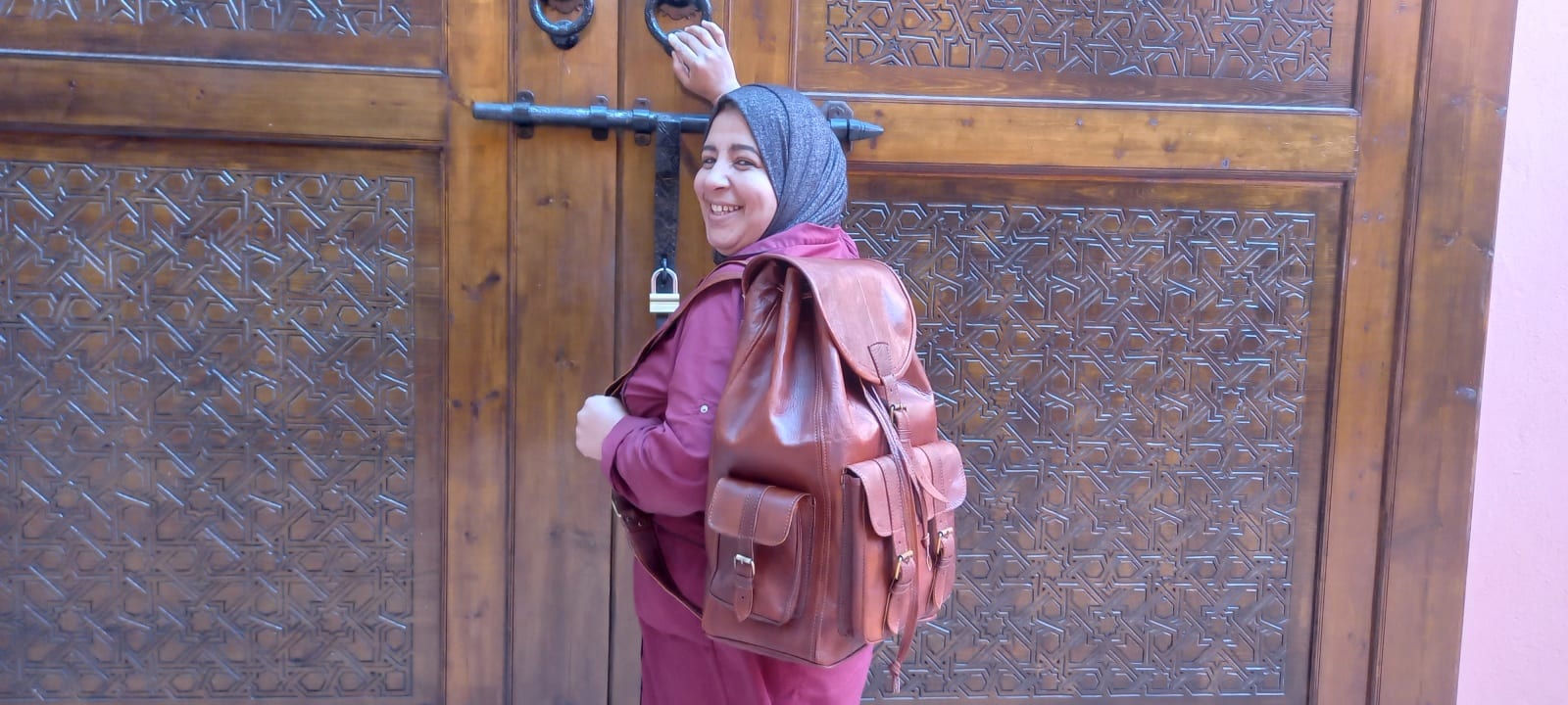  bag leather Orange Morocco