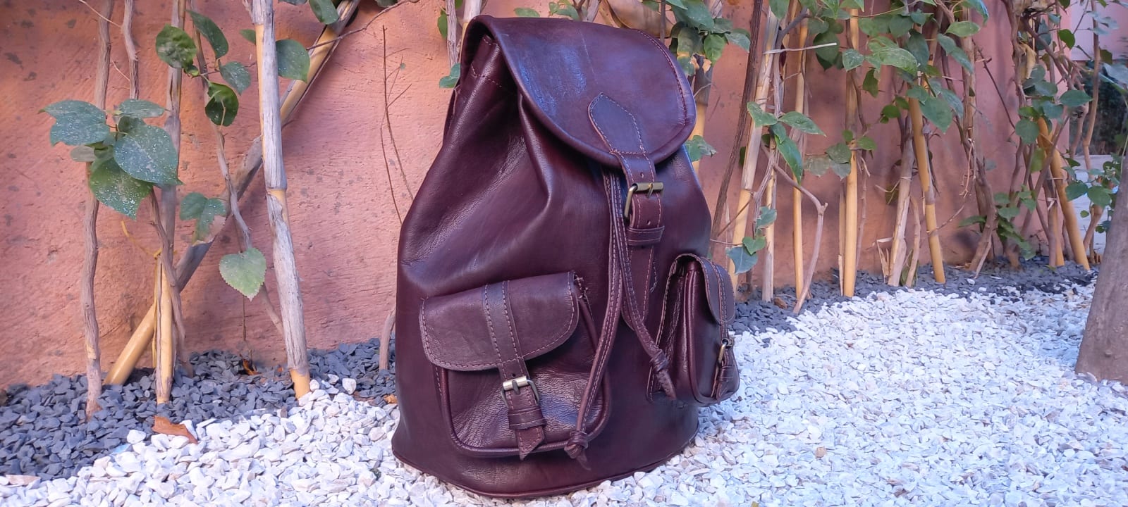  bag leather Brown Morocco