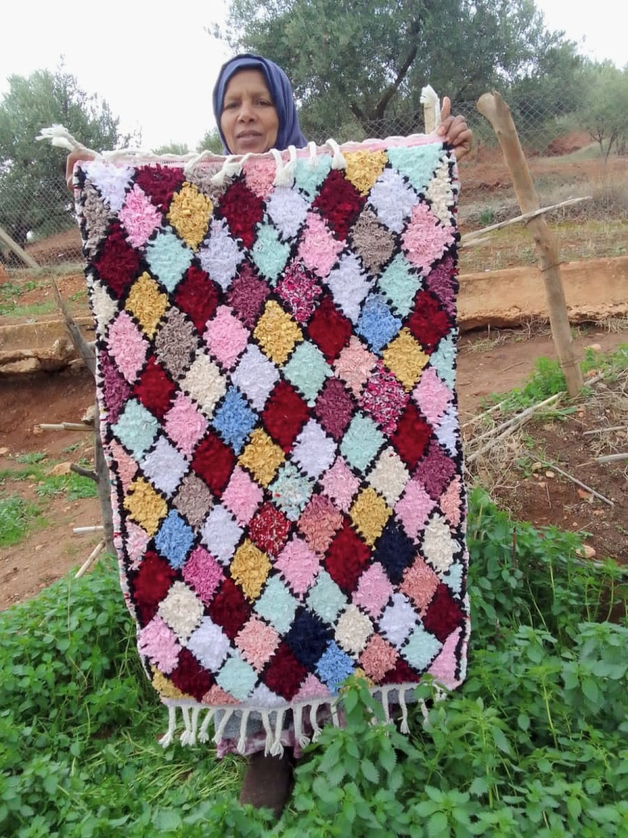  boucherwette . traditional rug   Colored Morocco