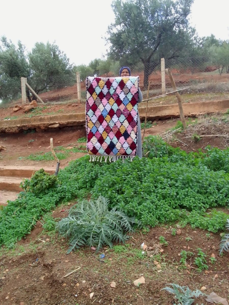  boucherwette . traditional rug   Colored Morocco