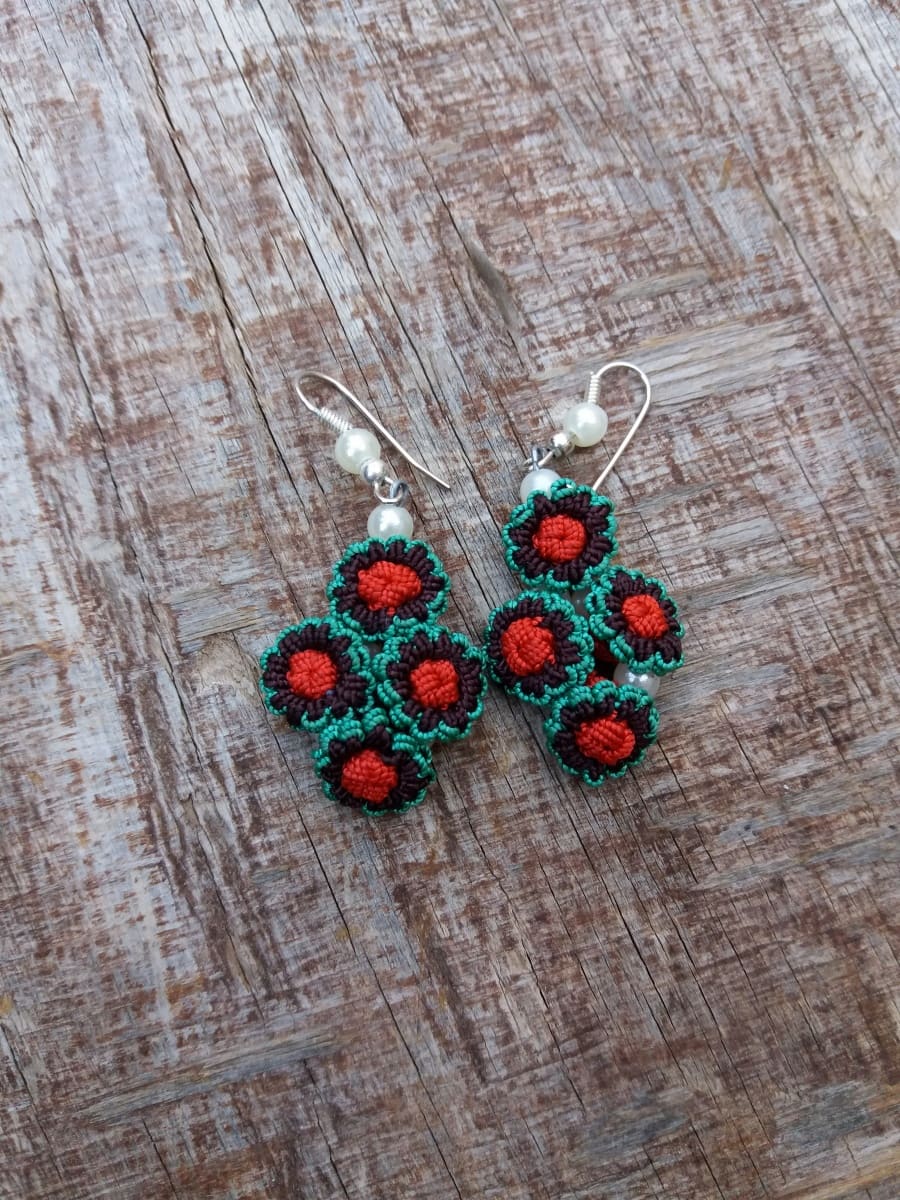 Multi Button Earrings