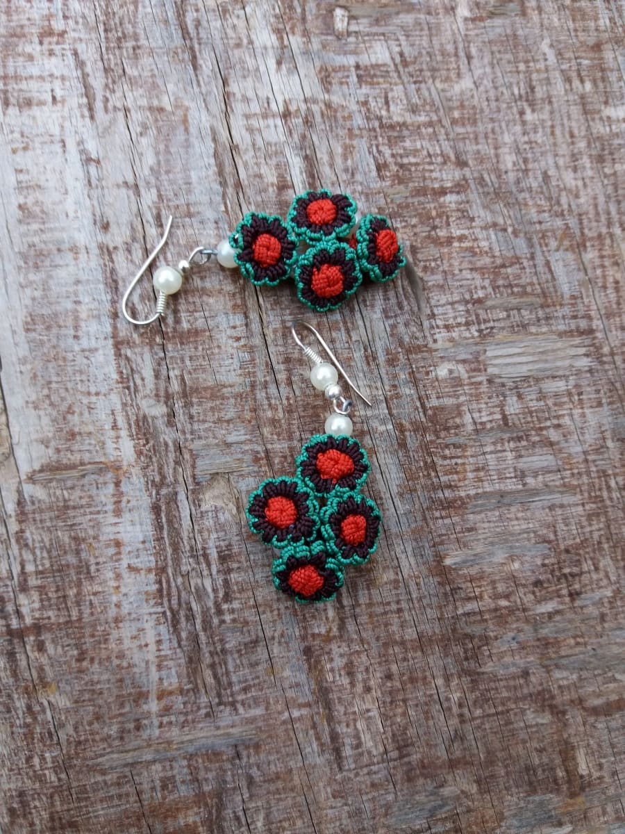 Multi Button Earrings
