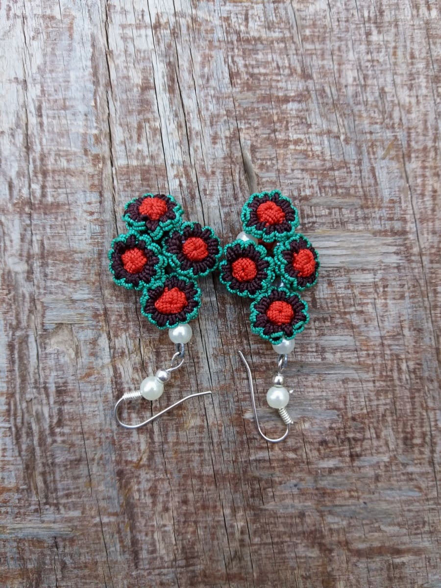 Multi Button Earrings