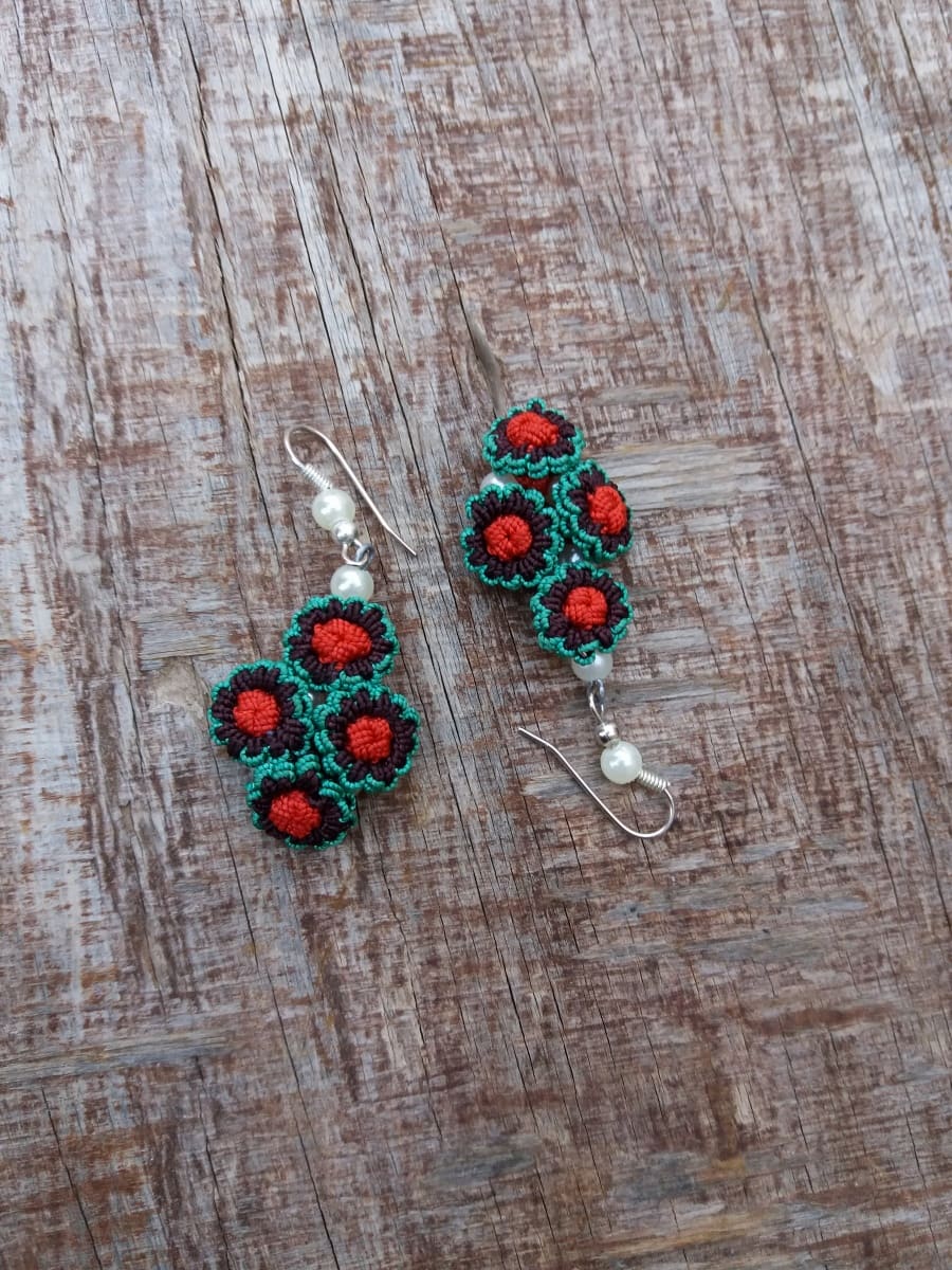 Multi Button Earrings