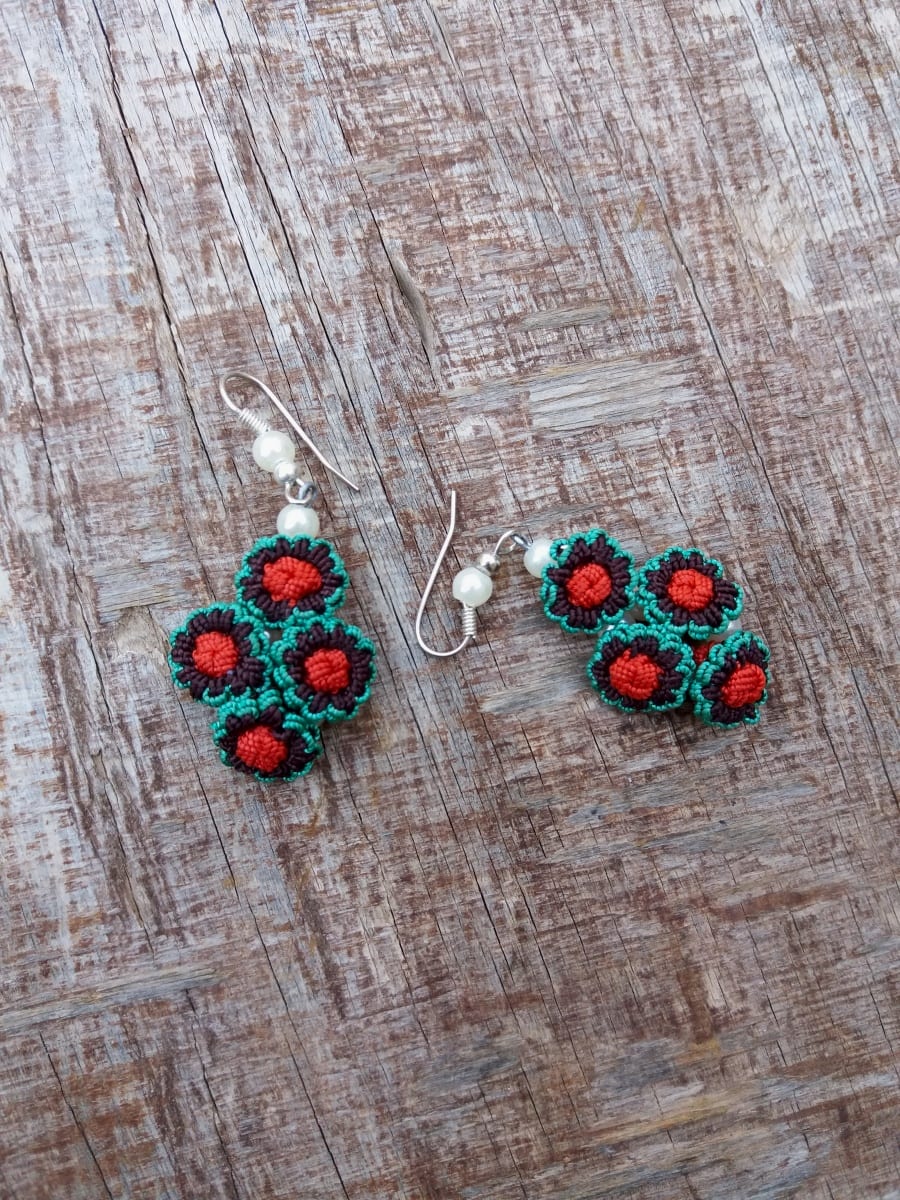 Multi Button Earrings