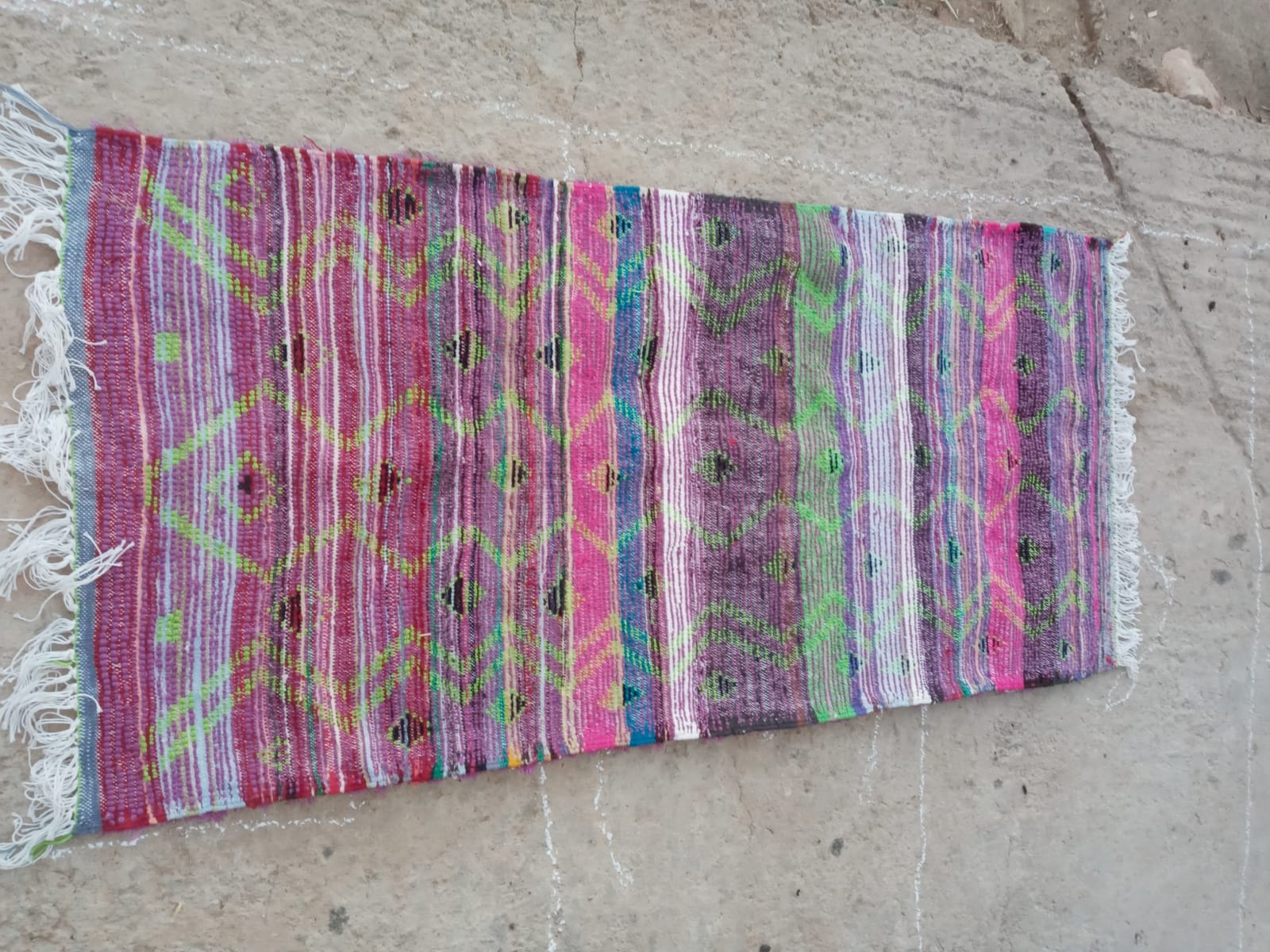  rug Boucherwitte Alkoba  Pink, Green Morocco