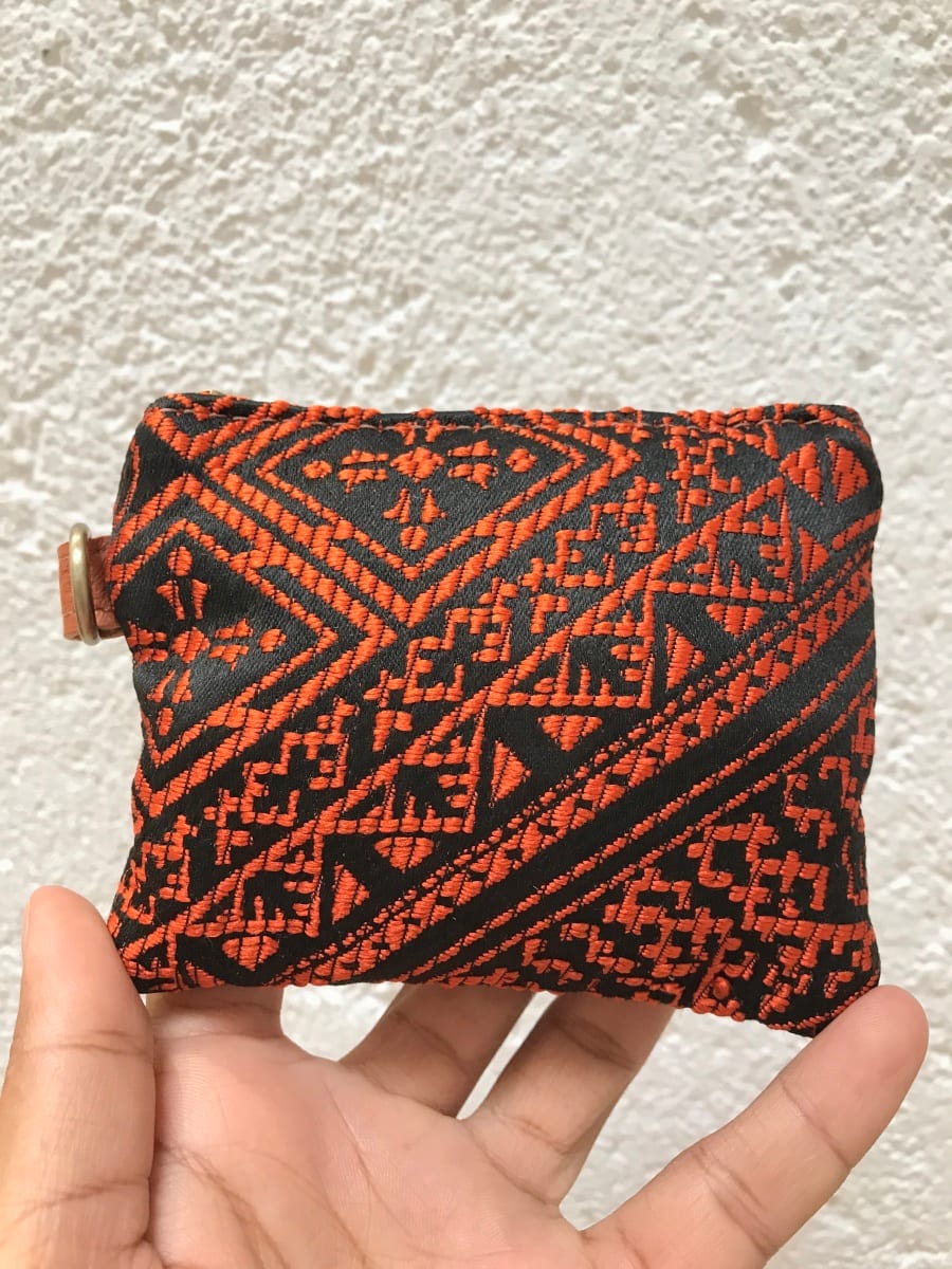   small bag leather Orange, Black Morocco