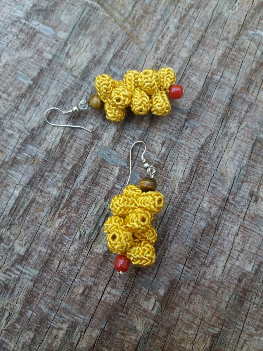 Multi Button Earrings