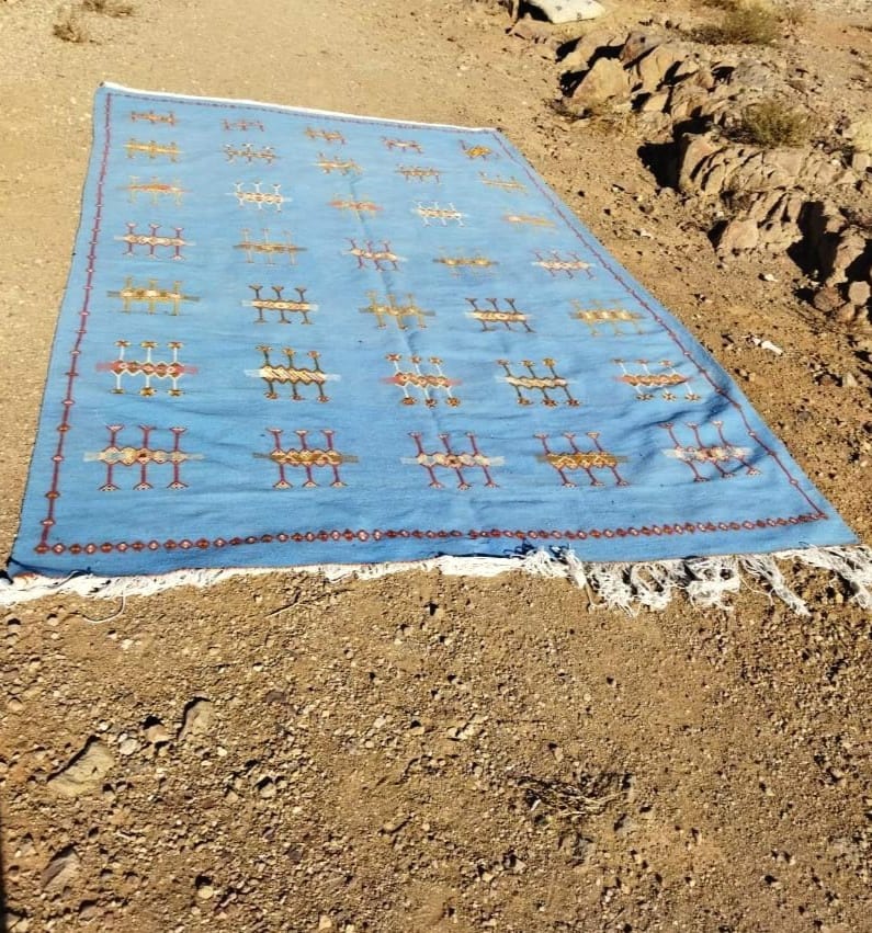Handmade Moroccan Flatweave Rug