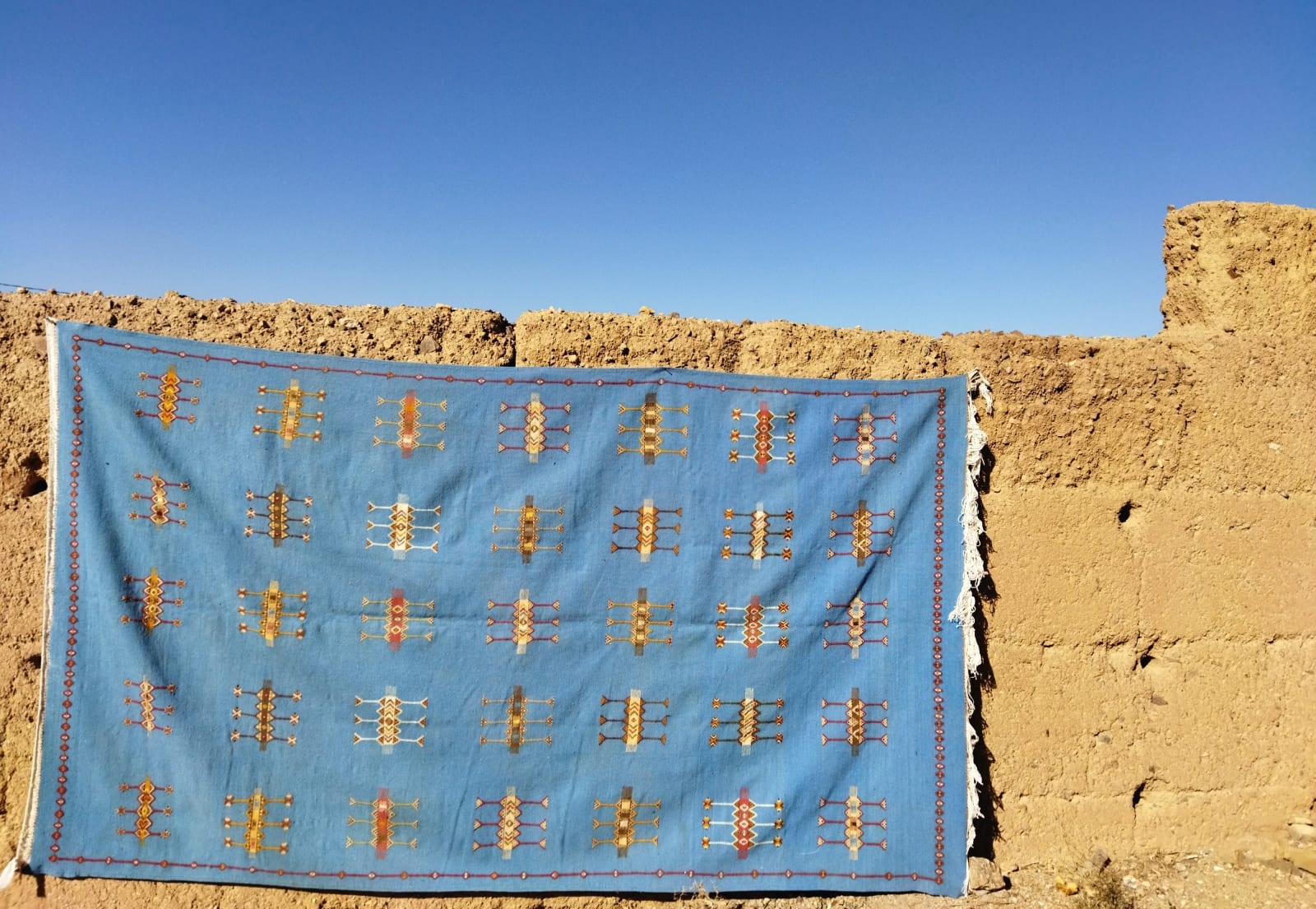 Handmade Moroccan Flatweave Rug