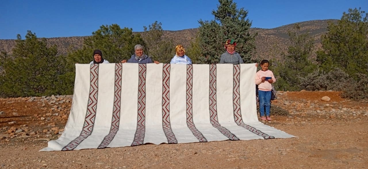  Flatweave  Red, Black Morocco