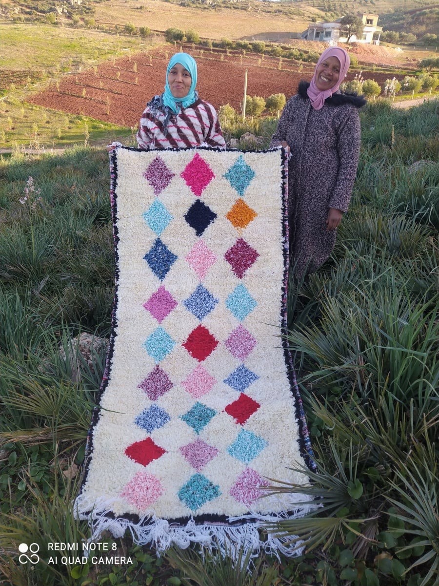  boucherwette . traditional rug   Colored Morocco