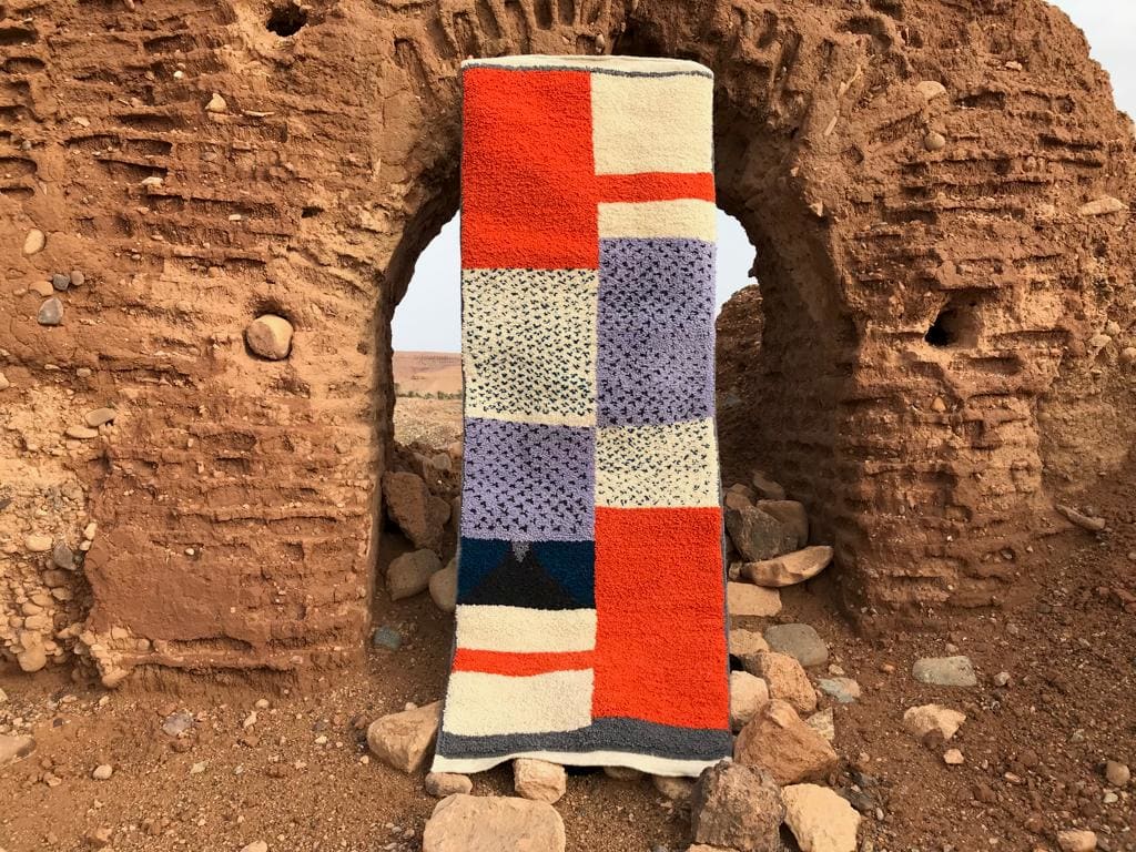  Pile Knot Rug   Colored Morocco