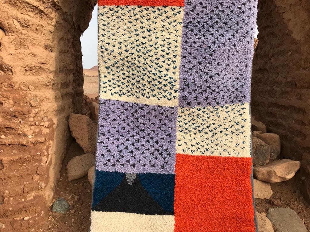  Pile Knot Rug   Colored Morocco