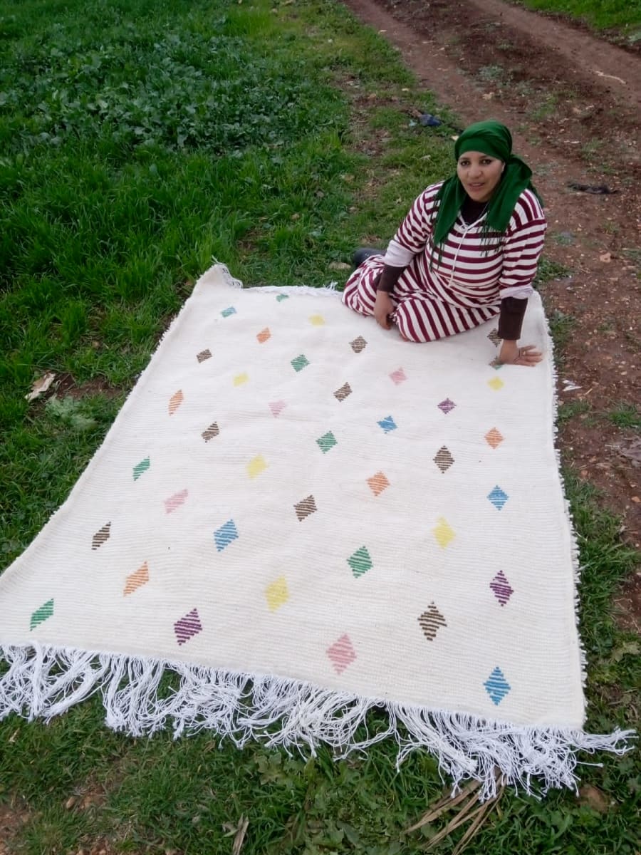  A rug  Colored Morocco