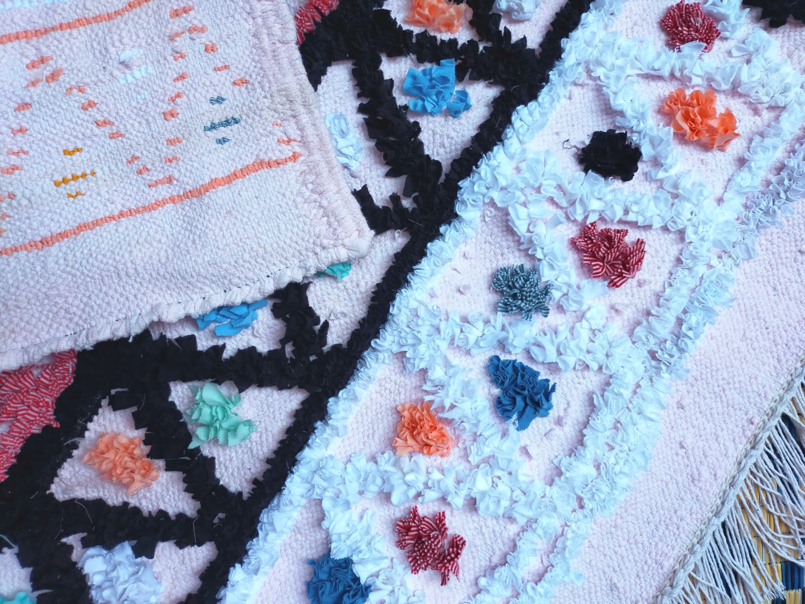  Boucherouite rug Rags Colored Morocco