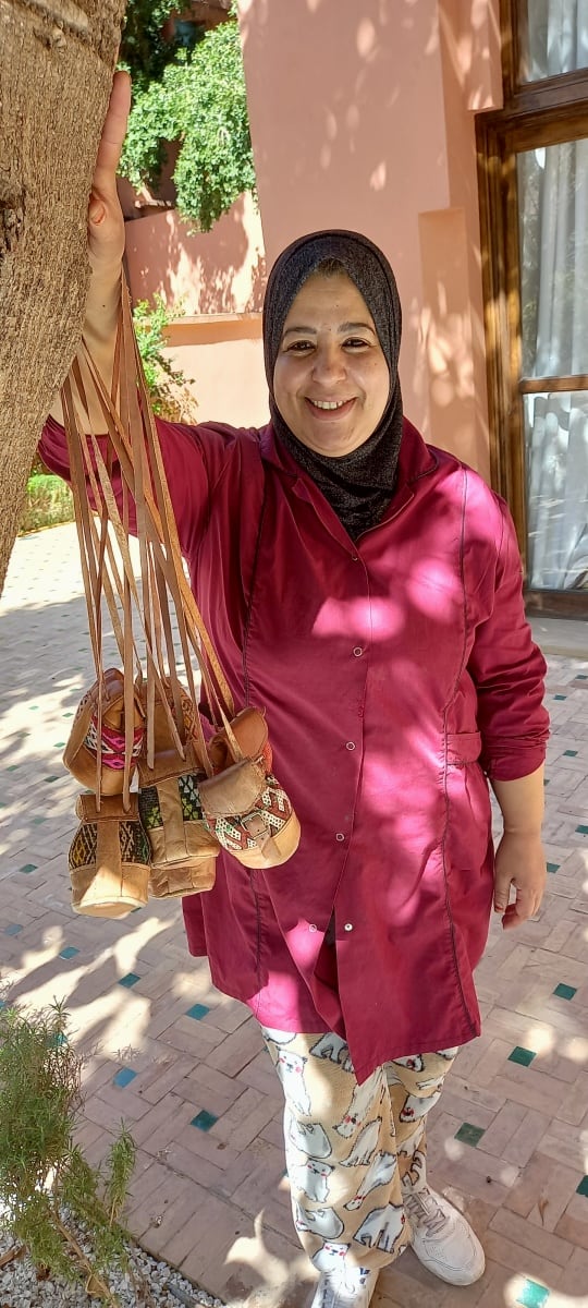  bag leather Colored Morocco