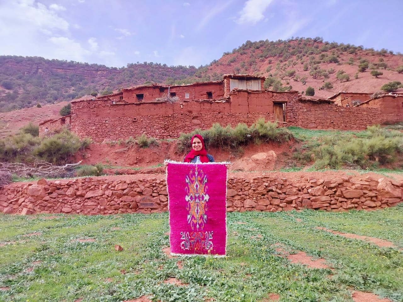 Handmade pileknot rug