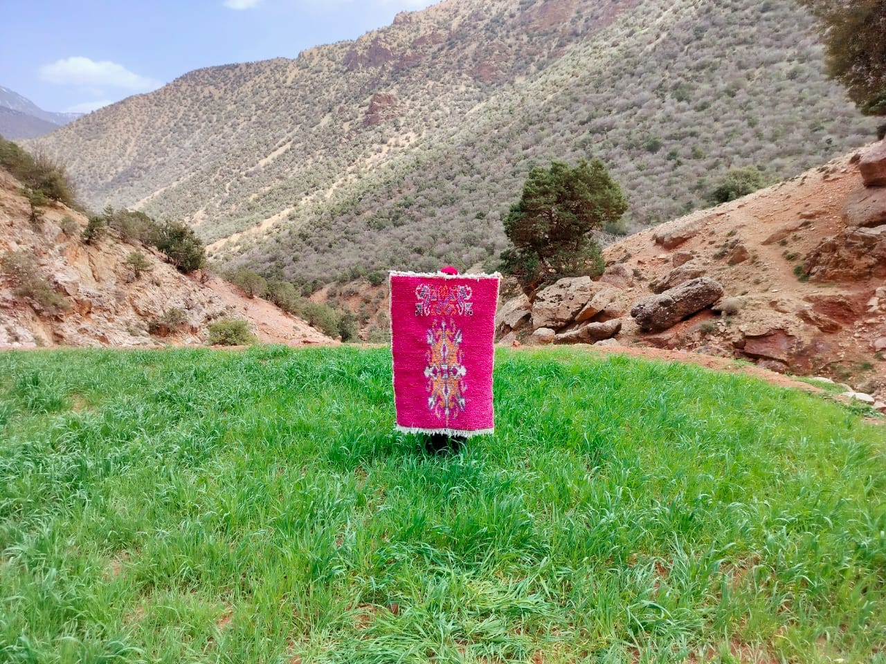 Handmade pileknot rug