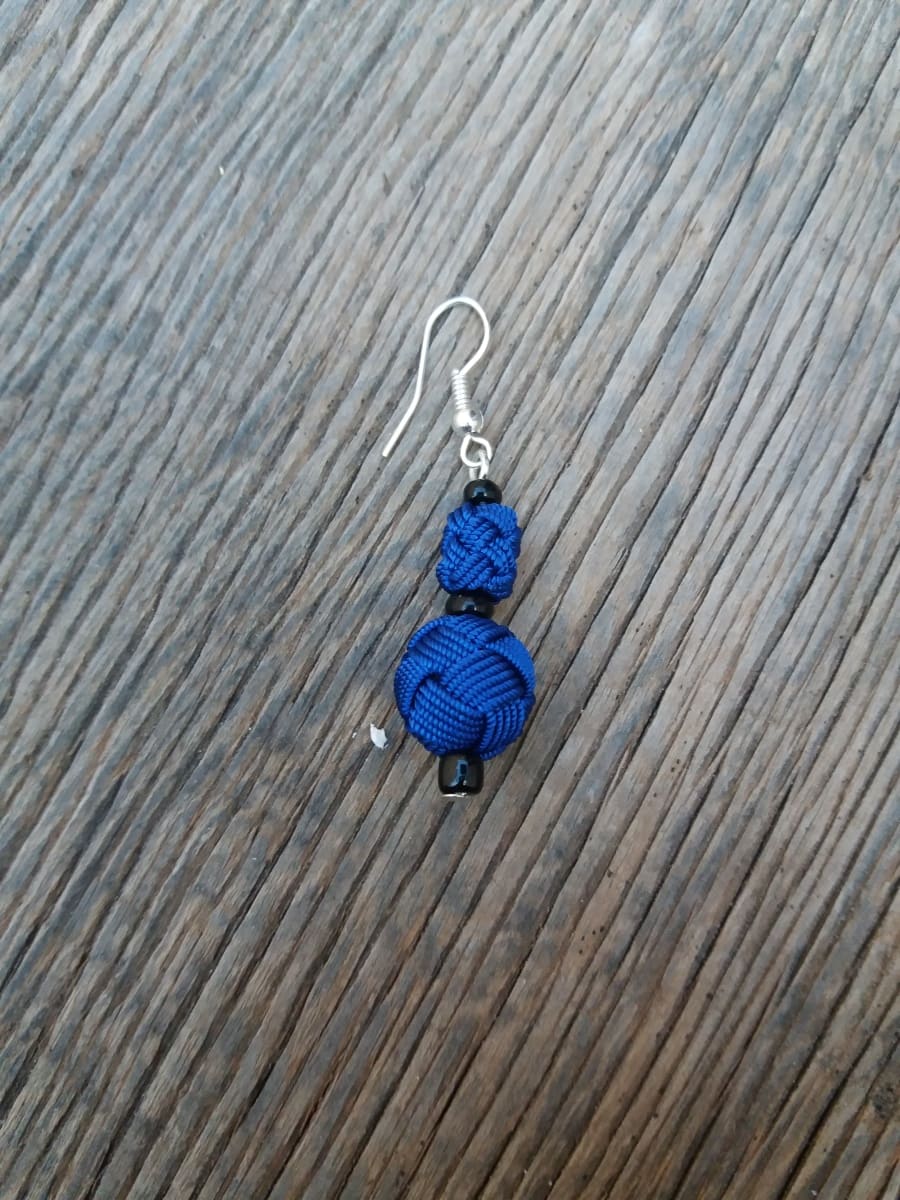 Ball and Button Earrings