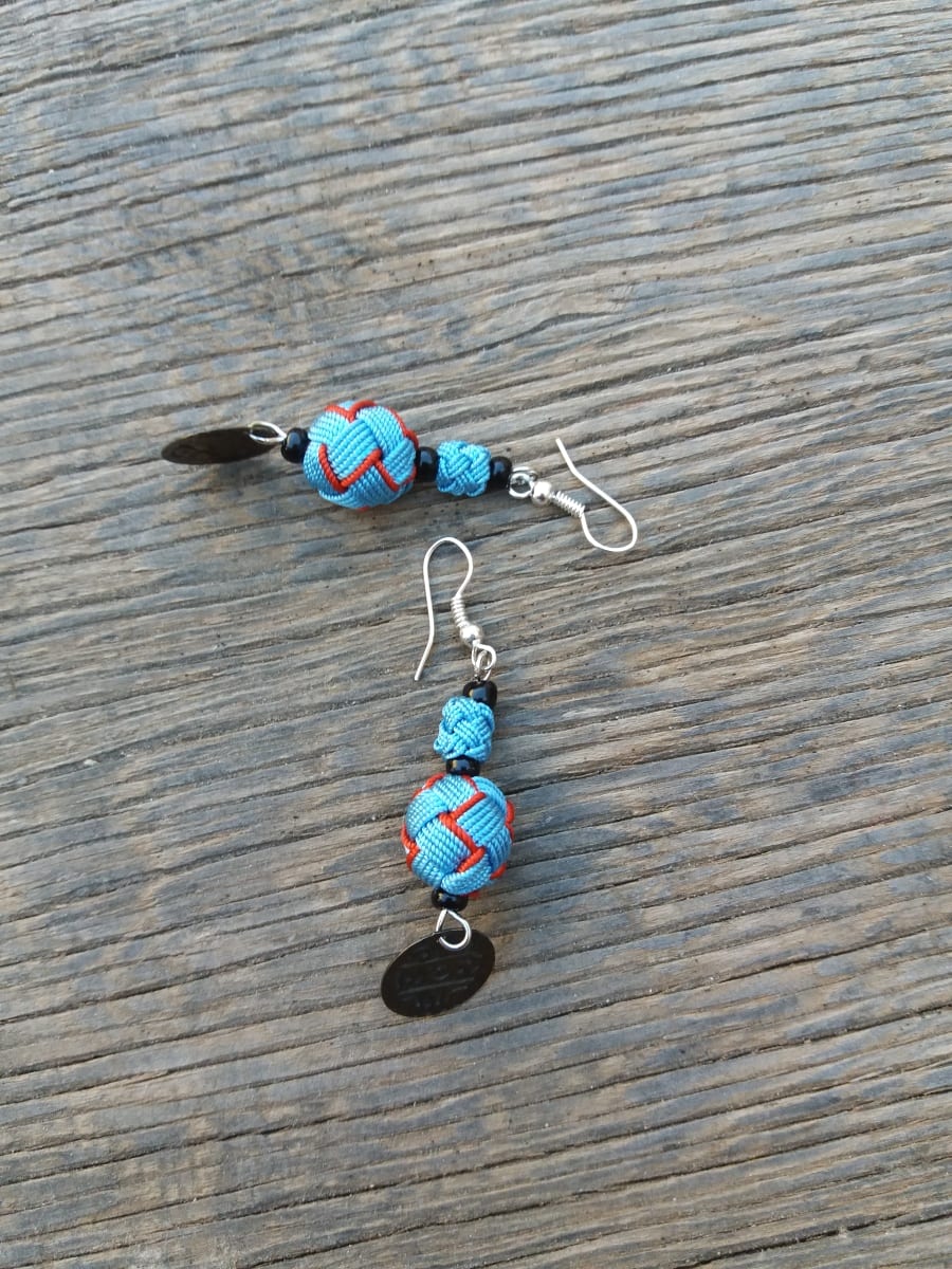 Button Dangle Earrings