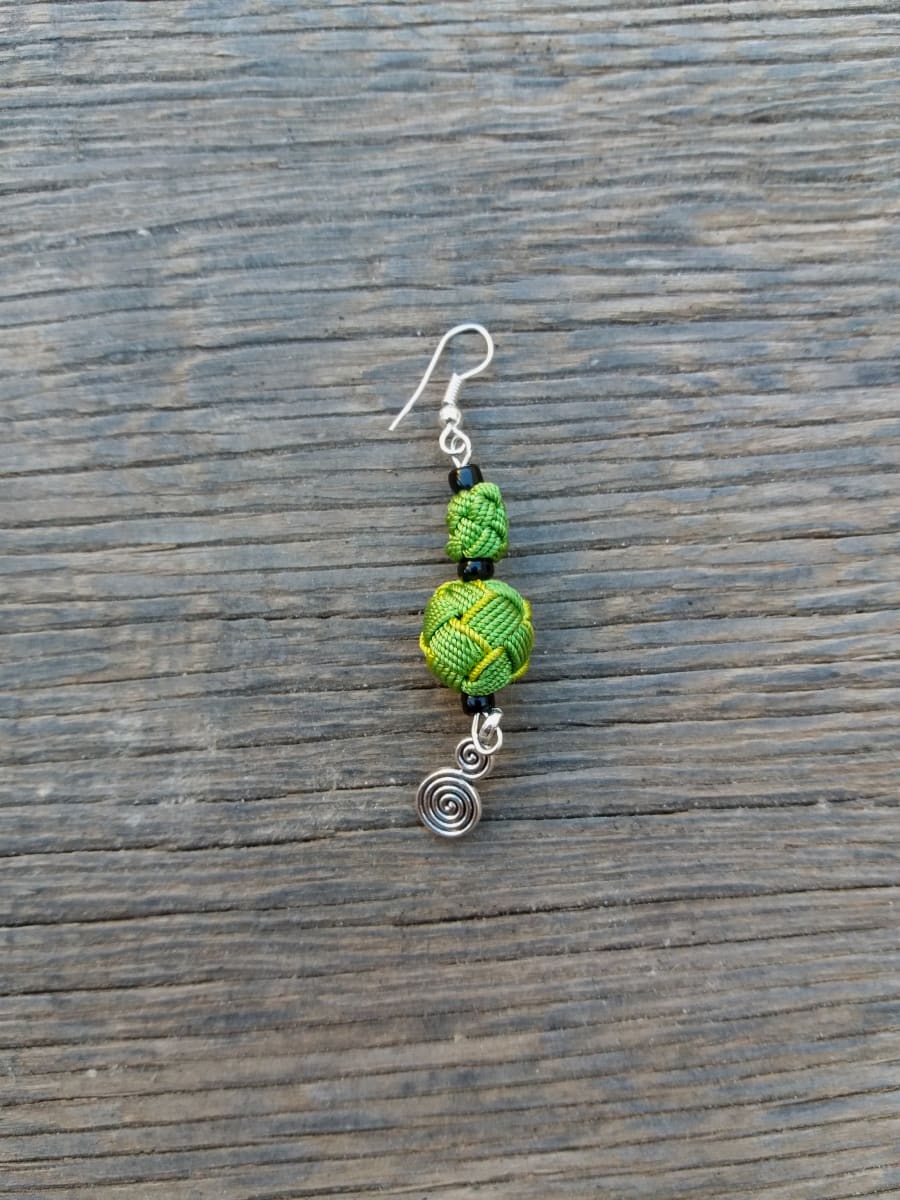 Button Dangle Earrings